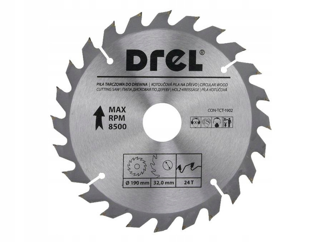 Piła tarczowa do drewna 190 mm * 24 T