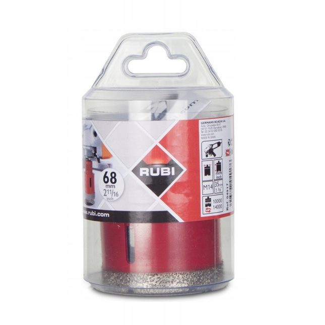 RUBI wiertło DRYGRES 68mm M14