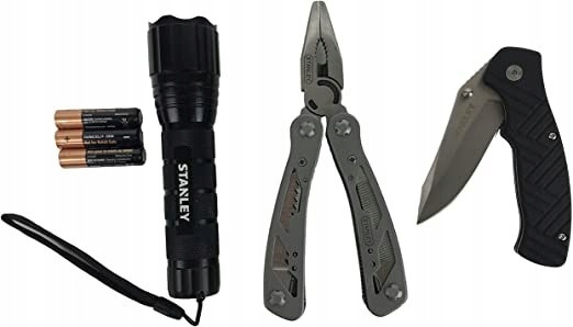 STANLEY Zestaw survival latarka+nóż STHT81502-0