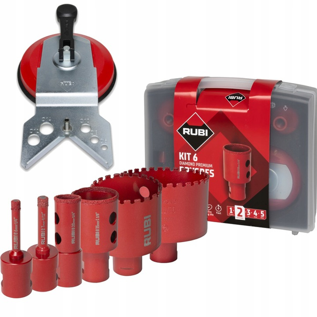 RUBI zestaw 6 wierteł DRYGRES PREMIUM