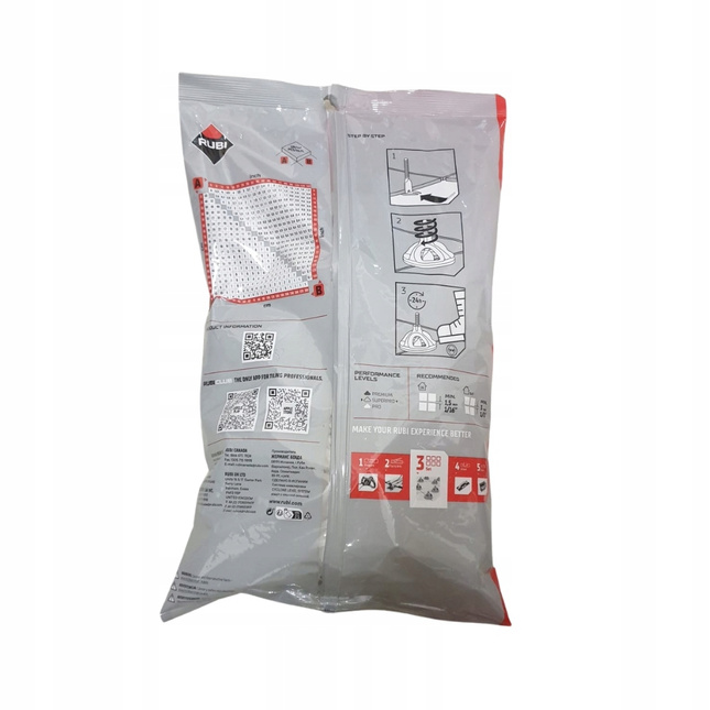 Podstawy system poziomowania 300szt 1,5mm flat base RUBI CYCLONE L.S. 35941