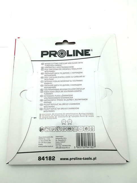 Piła tarczowa do drewna 184*24T*30/20/16mm PROLINE