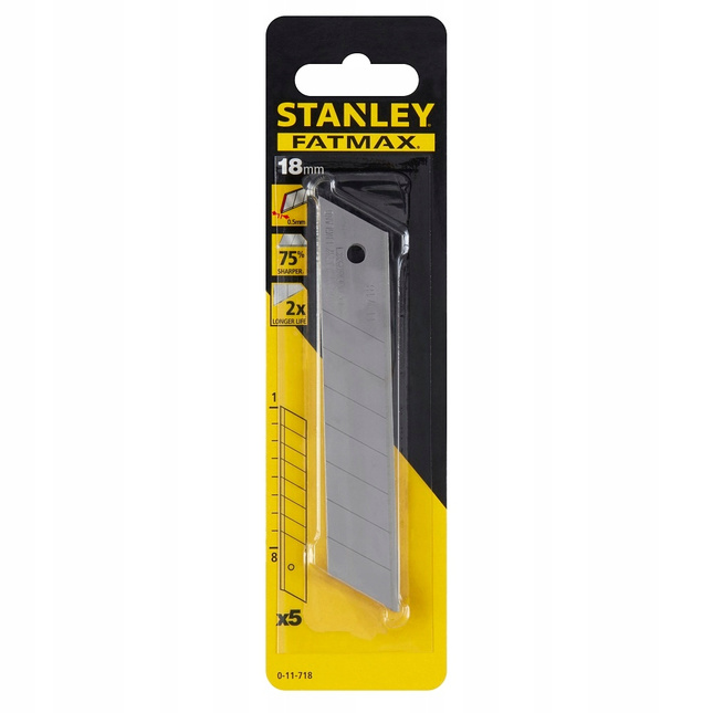 OSTRZA ŁAMANE STANLEY FATMAX 5 szt 18mm 0-11-718
