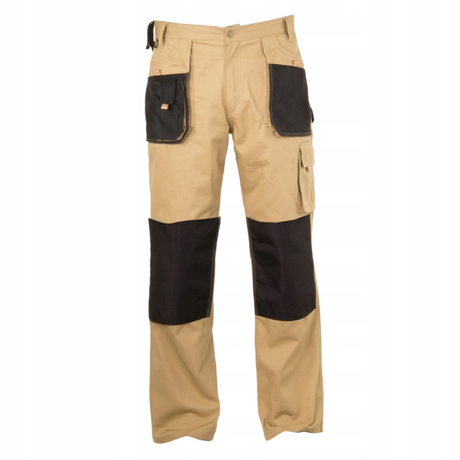 Spodnie robocze LAHTI PRO L4050160 beż bawełna rozm. 3XL