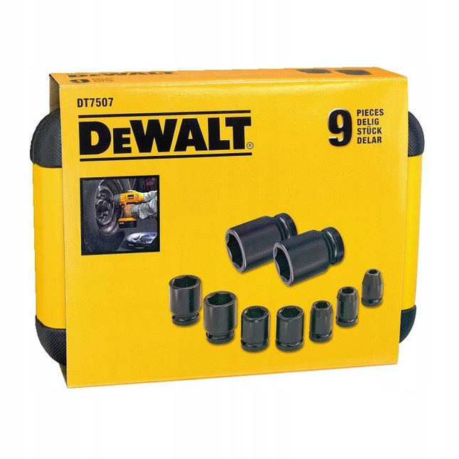 DEWALT DT7507-QZ zestaw 9 szt. kluczy nasadowych