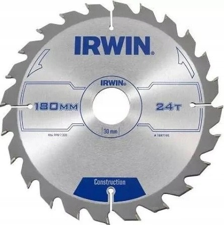 Tarcza tnąca do drewna IRWIN 1897195 180mm x 24T