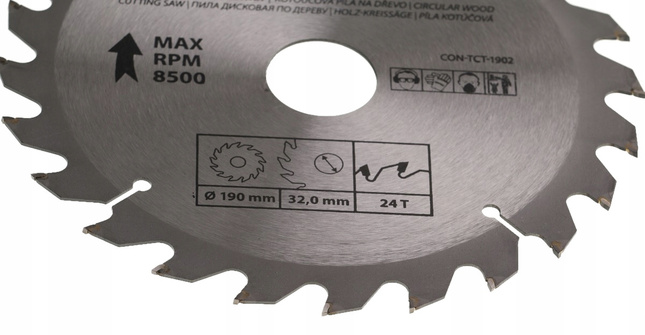 Piła tarczowa do drewna 190 mm * 24 T