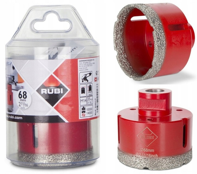 RUBI wiertło DRYGRES 68mm M14