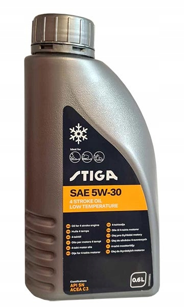 Olej zimowy Stiga do odśnieżarki SAE 5W30 0,6L API SM