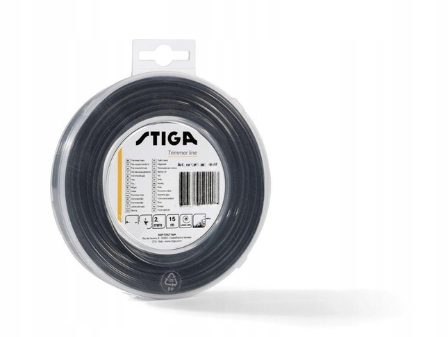 Żyłka tnąca linka do podkaszarki kosiarki gwiazdka STIGA 2mm 15m