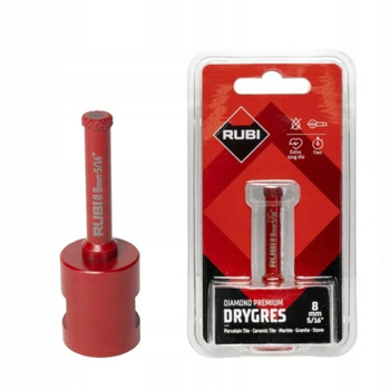 Wiertło Diamentowe koronka otwornica gres RUBI Drygres Premium 8mm 06918