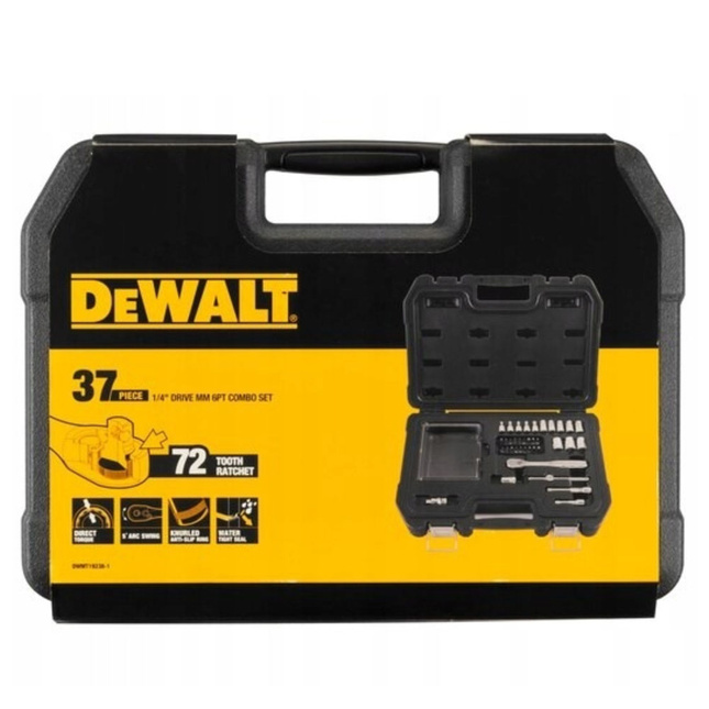 DEWALT DWMT19238-1 37 EL ZESTAW NASADEK 1/4