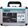 BIHUI WALIZKA ZESTAW OTWORNIC DIAMENTOWYCH 5szt (6-8-10-12mm, adapter)