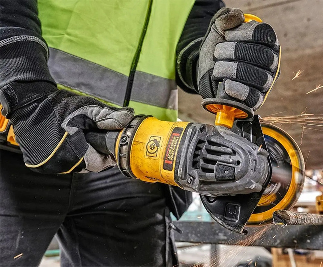 Akumulatorowa Szlifierka kątowa ZESTAW DeWalt 125mm 2300W 2x5Ah DCG418T2