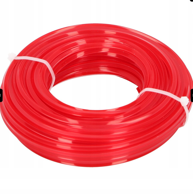 Żyłka tnąca linka do podkaszarki kosiarki 2,6mm 15m kwadrat EGA-6557