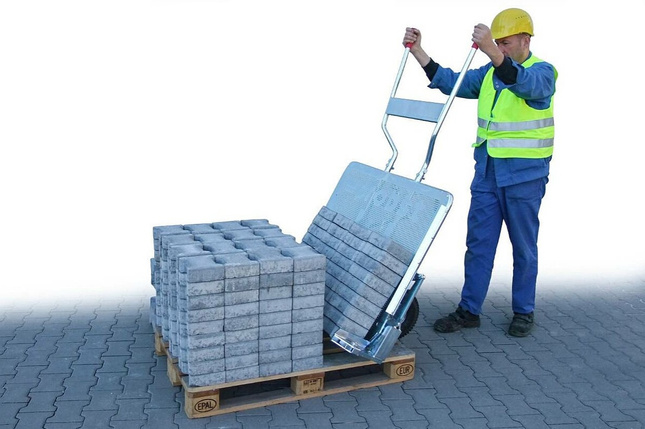 Regulowany Wózek brukarski do Transportu Kostki PROBST VTK-V 55-105cm