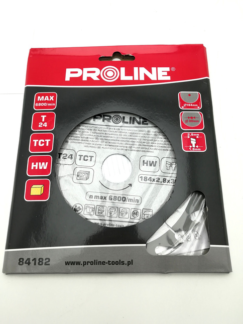 Piła tarczowa do drewna 184*24T*30/20/16mm PROLINE