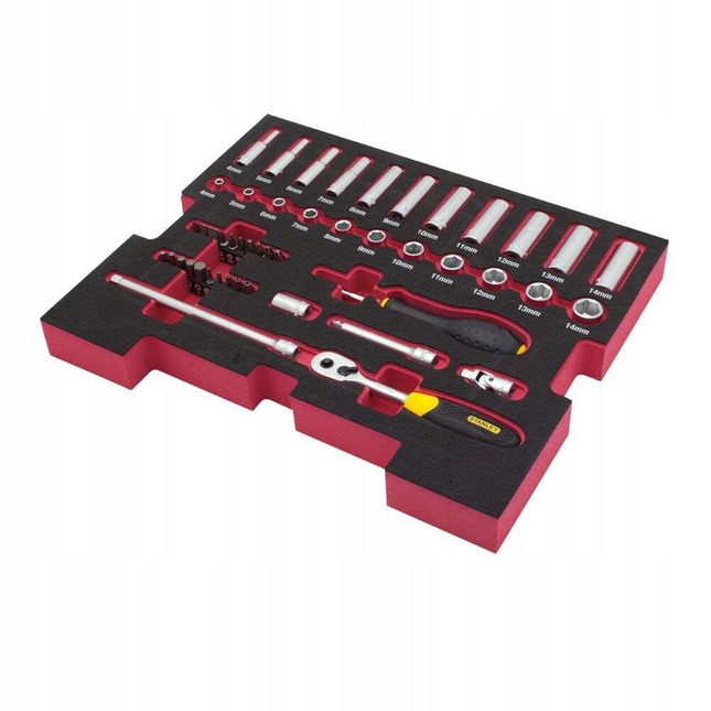 Zestaw kluczy nasadowych STANLEY FatMax TSTACK 48 elementów FMHT0-74295