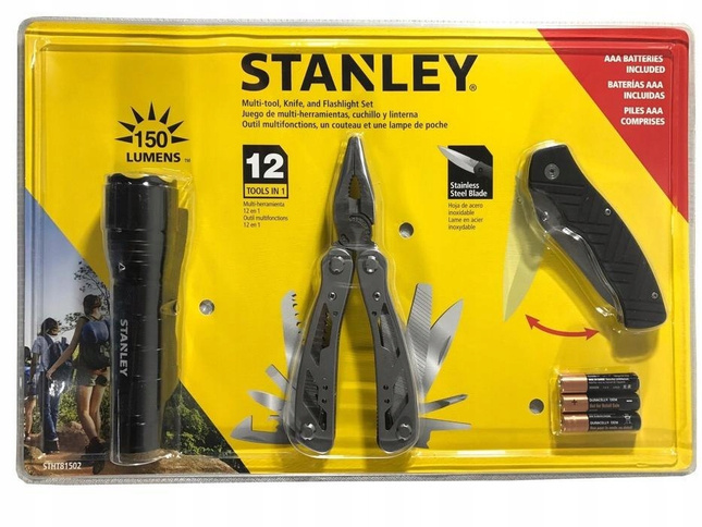STANLEY Zestaw survival latarka+nóż STHT81502-0