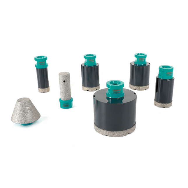 BIHUI WALIZKA ZESTAW OTWORNIC DIAMENTOWYCH 7szt