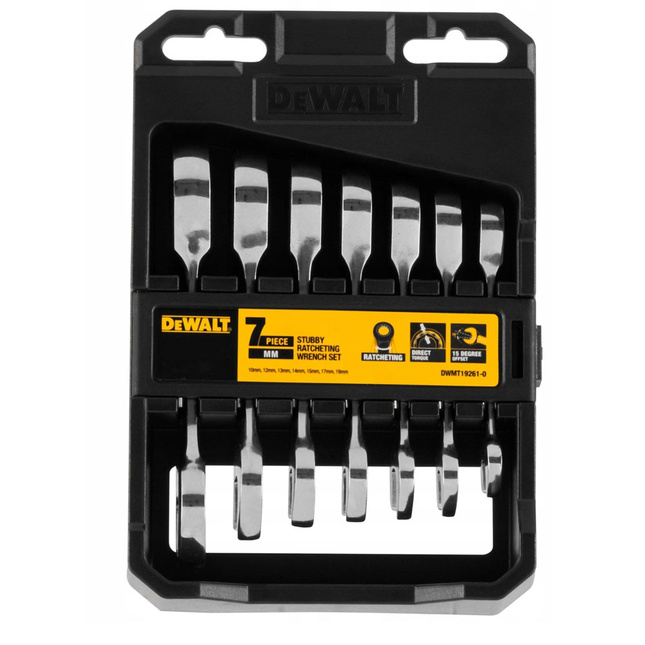DEWALT DWMT19261-0 7EL. ZESTAW KLUCZY GRZECHOTKOW