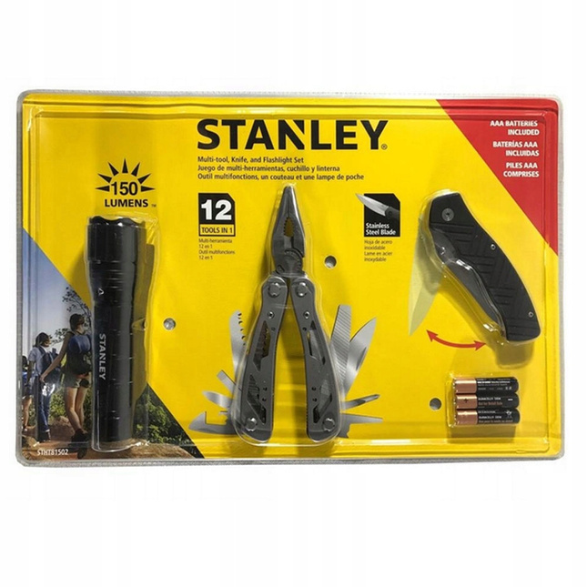 STANLEY Zestaw survival latarka+nóż STHT81502-0