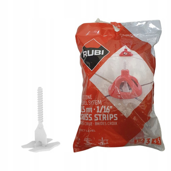 Podstawy system poziomowania 300szt 1,5mm cros base RUBI CYCLONE L.S 35953