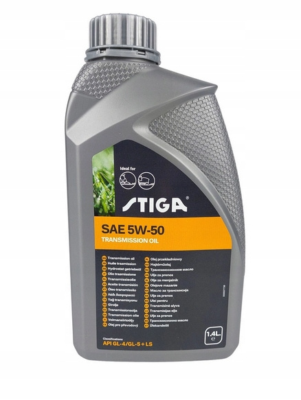 Olej do Przekładni Kosiarki Traktorka Wielosezonowy HST STIGA SAE 5W50 1,4L