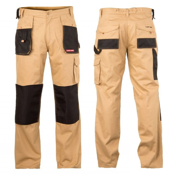 Spodnie robocze LAHTI PRO L4050152 beż bawełna rozm. L
