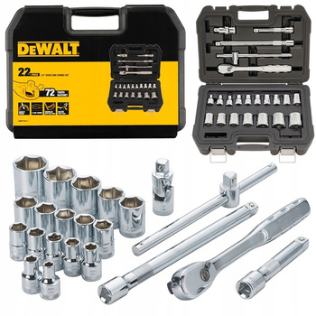 DEWALT DWMT19241-1 22 EL ZESTAW NASADEK 1/2