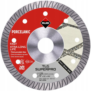 RUBI tarcza TLG 125 ext SUPERPRO