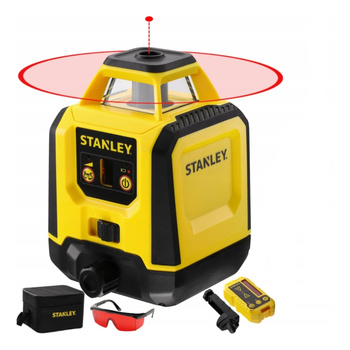 ZESTAW STANLEY LASER ROTACYJNY SAMOPOZIOMUJĄCY CZERWONY STHT77616-0