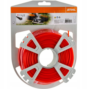 Żyłka tnąca Stihl 2,7mm x 65m, kwadratowa, czerwona