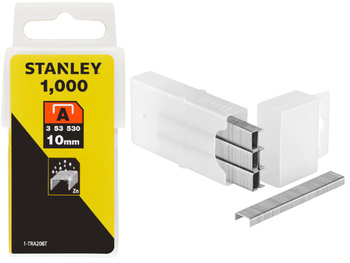 Zszywki stalowe STANLEY typ A 10mm - 1000 sztuk 1-TRA206T