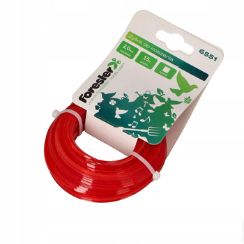 Żyłka tnąca linka do podkaszarki kosiarki 2mm 15m kwadrat EGA-6551