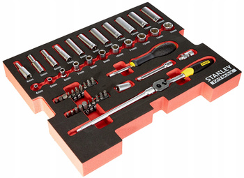 Zestaw kluczy nasadowych STANLEY FatMax TSTACK 48 elementów FMHT0-74295