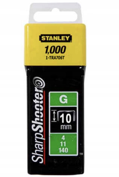 Zszywki stalowe Stanley 1-TRA706T Typ G 1000 sztuk 10 mm