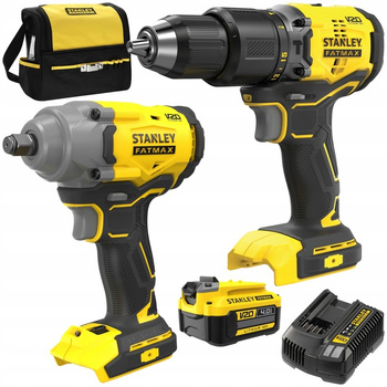 Stanley SFMCK217M1S-QW zestaw bezszczotkowa wiertarko-wkretarka udarowa bezszczotkowy klucz udarowy
