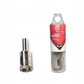 Wiertło diamentowe 20mm EASYGRES RUBI Otwornica na mokro koronka 05961