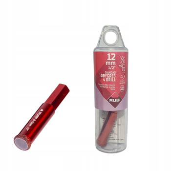 Wiertło diamentowe 12 mm Drygres 4DRILL RUBI Otwornica na sucho 05927