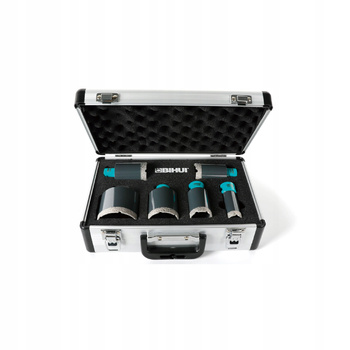 BIHUI WALIZKA ZESTAW OTWORNIC DIAMENTOWYCH 6szt (25-35-40-45-50-68mm)