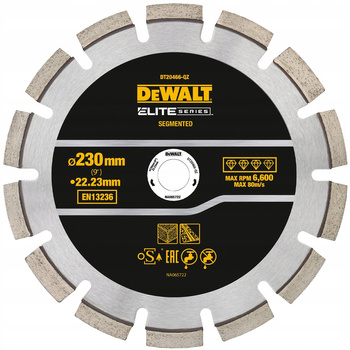Tarcza diamentowa tnąca do asfaltu betonu ELITE DeWALT 230x22,23mm DT20466