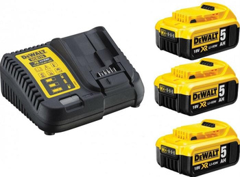 DEWALT DCB115P3-QW 18V XR Ładow. bateria 3x5 Ah