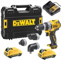 Wiertarko-wkrętarka 4 wymienne głowice DeWalt 2x3Ah12V 57Nm DCD703L2T-QW